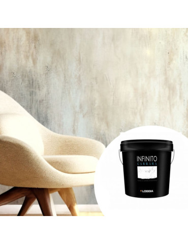 Infinito Carrara - Enduit Décoratif à la Poudre de Marbre Blanc | Loggia