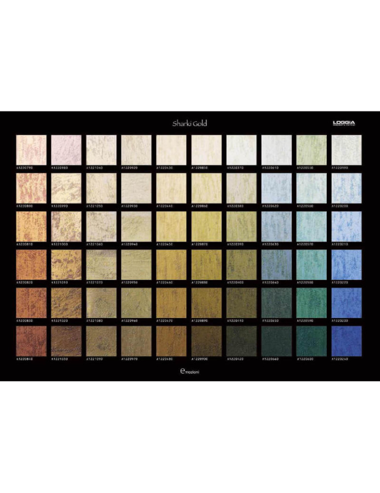 Nuancier Sharki - Peinture sablée